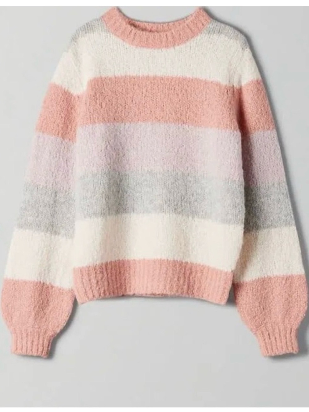 Aritzia Sunday Best Lennie Striped‎ Sweater Alpaca Wool XS